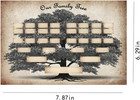Family Tree Chart 6 Generation Genealogy Poster  To Fill In Blank Fillable 