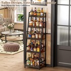 5-tier Trapezoid Liquor Stand For Home Bar  Large-capacity Liquor Cabinet Bar   