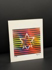 Yaacov Agam Authentic Agamograph  two Stars  Hand Signed Numbered Limited 32 99