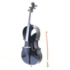 4 4 Wood Cello Bag Bow Rosin Bridge Black 