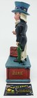 Vintage Uncle Sam Metal Mechanical Coin Piggy Bank Cast Iron Works