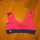 Tiger Friday  Crop Top Hot Pink   Blue  Child Medium Nwot