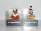 Set Of 2 World Of Miniature Bears In Boxes  1 Native American   1 Clown 1  1 2 
