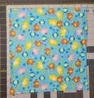Baby Burp Cloth  Bib  And Lovey Set  Handmade  Colorful Elephants 