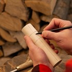 Hand-carved Wooden Tyr Statue 6-inch     Norse God Of Justice  Asatru Altar Decor