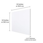 Acrylic Plexiglass Clear Plastic Sheet 1 2  X 12  X 12  Water Resistant