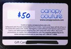 Canopy Couture  50 Gift Card - Online Use Only Custome Car Seat Covers