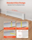 Vevor 3 Ft Baseboard Heater Covers Basic Series Standard For Bedroom White