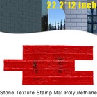 New 22 x12  Concrete Stamps Mats Set Concrete Texturing Skin For Wall   Floor Us