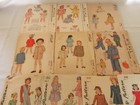 Lot Of 10 Vintage Girls Sewing Patterns Mc Call And Simplicity  1939   1940 s