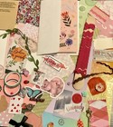 Mystery Stationery Grab Bag   Stickers Ephemera Embellishments Cute Mix