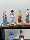 Compassion Handmade Korean Figurines Painted Set Of 16 Vintage With Paperwork