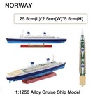 1 1250 Scale Alloy Diecast Ss Norway Cruise Ship Model Steamboat Collection Gift
