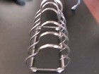 Toast  Holder Footed Metal 6 Slice Holder Art Deco-- Silver Color Metal