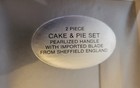 Cake Server Knife Set Vintage Pearl Style Handle Sheffeld England 1990   s