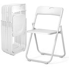 Folding Plastic Stackable Chair 10 Pcs Portable For Indoor Camping Wedding Party
