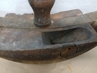Antique Wooden Tool  Rocking Knife Chopper  barrel Tool Tobacco Cutter Farm Tool