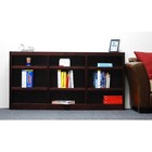 Concepts In Wood  Triple Wide Wood Bookcase  9 Shelf  36 Espresso Transitional