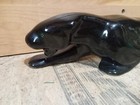 Vintage Ceramic Black Prowling Panther  20 Inch Art Deco Mcm