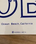 Ob Ocean Beach Surfboard San Diego Seagull Og Vintage Surfing Decal Sticker 70s