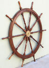 Xl 58  Ships Steering Wheel Wooden Teak Helm Nautical Yard Wall Decor