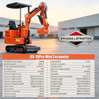Free Ship 1ton Mini Excavator B s 13 5hp Crawler Tracked Hydraulic Thumb Digger