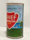 Very Nice One Line Chief Oshkosh Straight Steel Beer Can