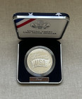 1991-s Uso Proof Silver Dollar Commemorative Coin Ogp Box   Coa