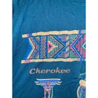 Vintage Cherokee Native American Shirt Indian Mocassin Tee Green Vtg 90s Large