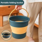 5 10 17l Portable Folding Bucket Multifunctional Thickened Silicone Bucket For C