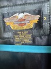 Harley-davidson Black Leather Vest Hd Genuine Motor Clothes Size M Read