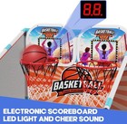 Two Player Arcade Basketball Game Set With Led Light Electronic Scoreboard Kids
