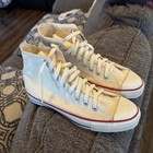 Converse Vintage Chuck Taylor All Star White High Tops Made In The Usa Men Sz 8