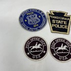 Vintage Pa State Police Patched And Us Post Office Patch Lot