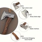A Versatile Carbon Steel Battle Axe With Wooden Handle