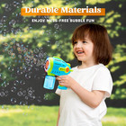 10 Hole Light Up Submarine Bubble Gun Kids Automatic Blower Outdoor Toy Set Fun 