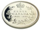 1998 Canada Mirror Proof Dime 5 Cent Uncirculated Silver Coin From Set Ngs054