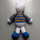 New Handmade Amigurumi Crochet White Polar Bear Stuffed Animal Toy