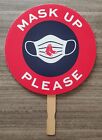 Game Used Boston Red Sox Mask Up Please Hand Sign From Fenway Park Mlb Rare