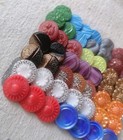 Antique Czech Glass Buttons - Vintage - Art-deco - 1920  s-1930  s  49pcs  - G917