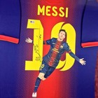 Barcelona Lionel Messi Signed Autographed Jersey Framed Hand Painted Beckett Bas