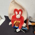 Vintage 1999 Elmer Fudd   Yosemite Sam Looney Tunes Warner Bros Plush Beanbag