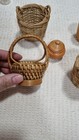 Vintage Miniature Wicker Baskets  Set Of 5