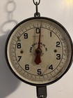 Antique Penn 20 Lb Hanging Spring Scale Series 820 With Galvanized Scoop