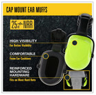 New Maximum Safety 25 Db Nrr Cap Mounted Hard Hat Earmuffs Protective Gear 