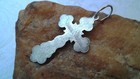 Vintage Sterling Silver Hand-engraved Orthodox Crucifix Cross  save And Protect 