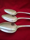 Set 3 Antique Coin Silver Henry Hebbard   grecian   8 1 4   Tablespoons  