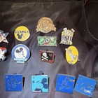Disney Pin Set Lot 38 Pins  1 Star Wars Lanyard  Hidden Mickeys  Vintage