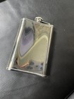 8 Oz Hip Flask Stainless Steel Whiskey Liquor Pocket Silver