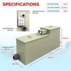 Macro Drum Pond Filter Integrated Filtration Equipment 10 Tons 2600 Gph